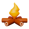 camping bonfire symbol