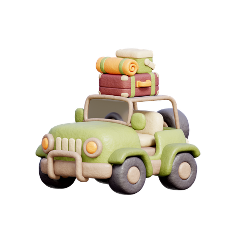 Camping Car  3D Icon