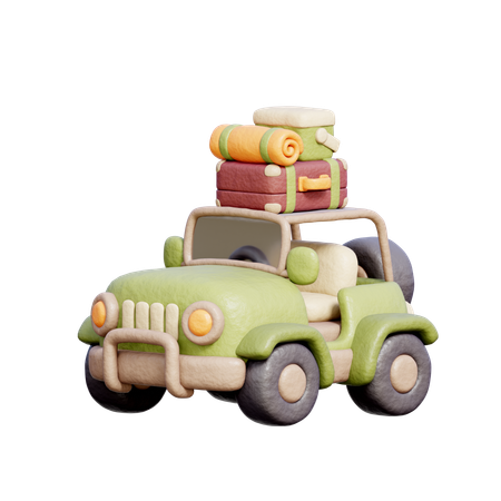 Camping Car  3D Icon