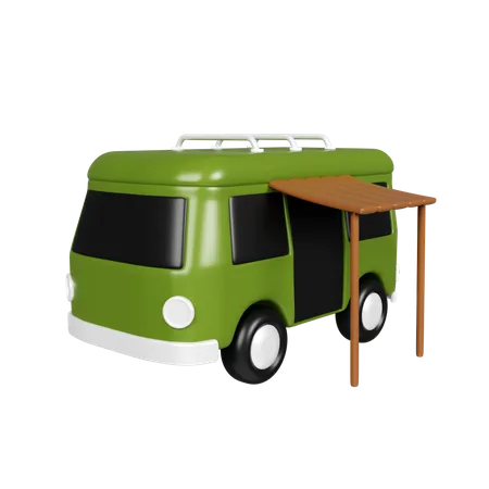 Caravane  3D Icon