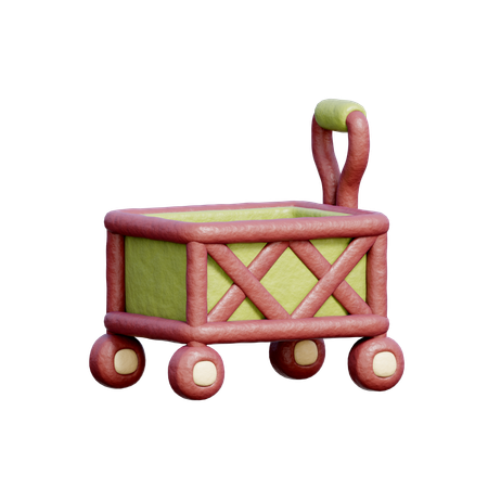 Camping Cart  3D Icon