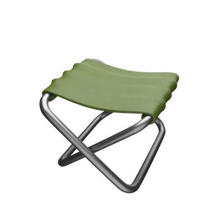 Camping Chair 3D Icon