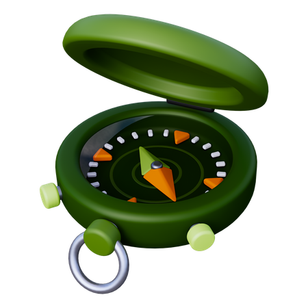 Camping Compass  3D Icon