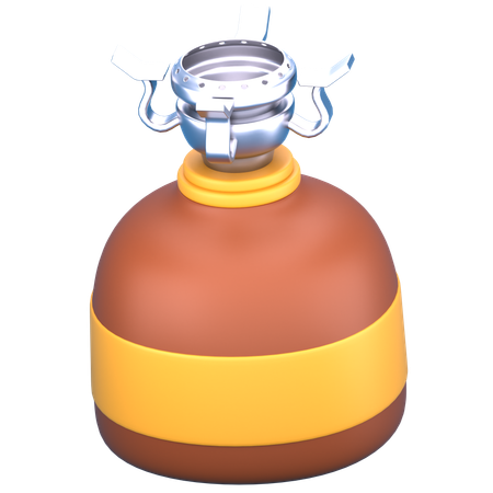 キャンプ用ガス  3D Icon