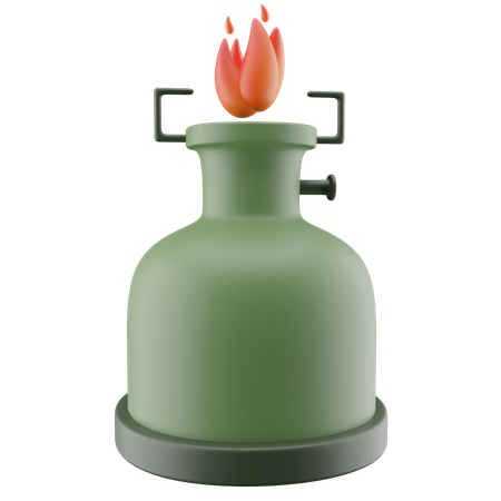 Camping Gas Stove Outdoor  3D Icon