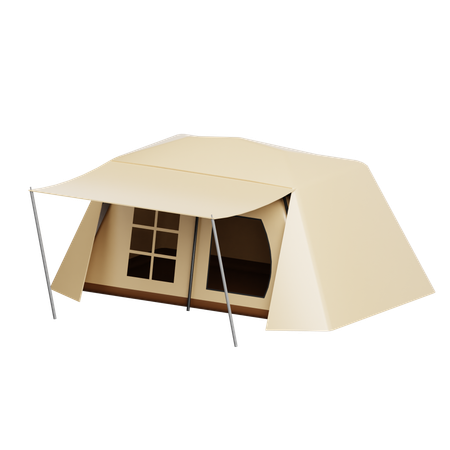 Camping Glamping Tent  3D Icon