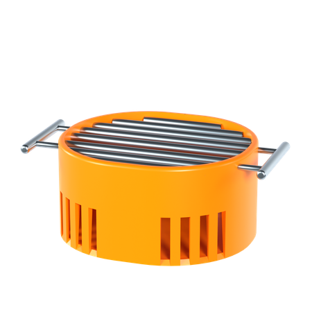 Camping Grill  3D Icon
