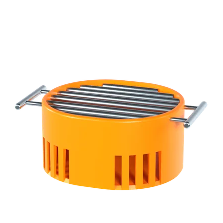Camping Grill 3 D Illustration 3D Icon
