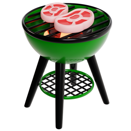 Camping-Grill  3D Icon