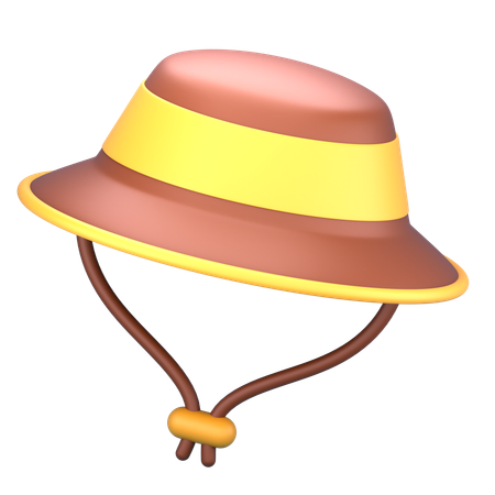 キャンプ用帽子  3D Icon