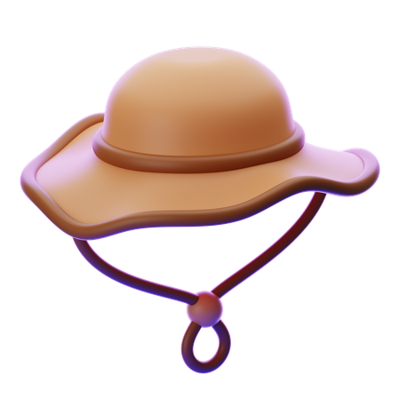 CAMPING HAT  3D Icon