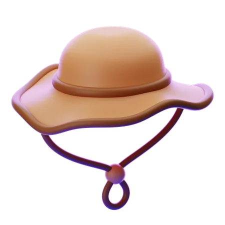 CAMPING HAT  3D Icon