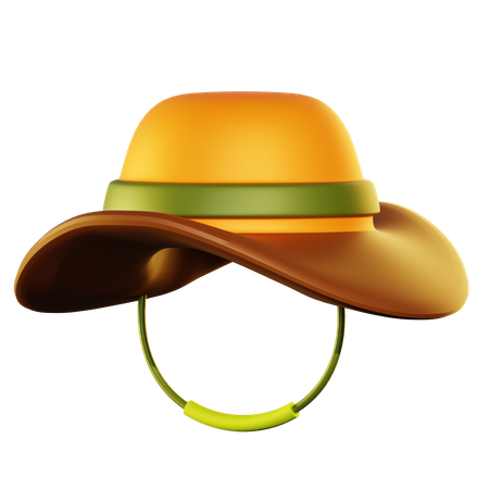 Camping Hat  3D Icon