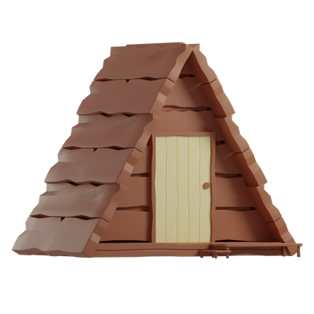 Camping House  3D Illustration