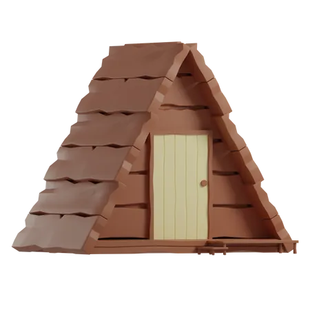 Camping House  3D Illustration