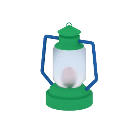 Camping Lamp  3D Illustration