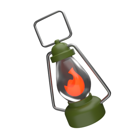 Camping Lamp 3D Icon
