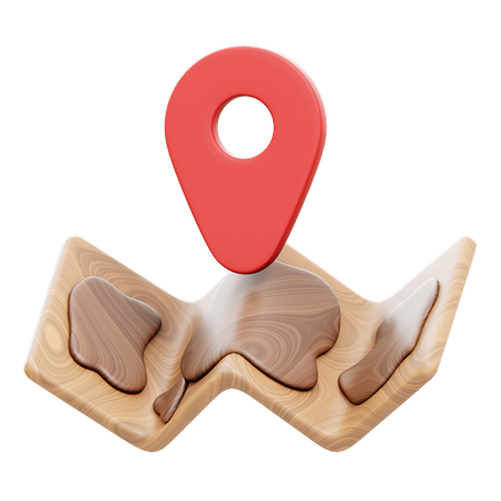 Camping Map  3D Icon