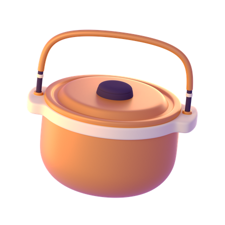 Camping Pot  3D Icon