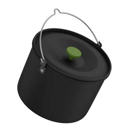 Camping pot  3D Illustration