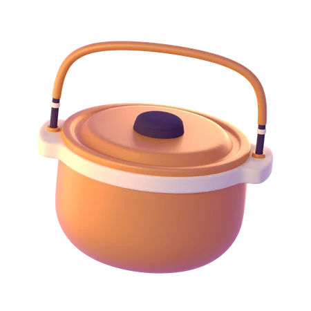 Camping Pot  3D Icon