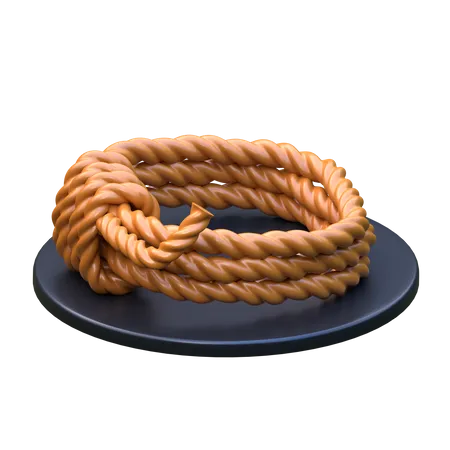 Camping Rope 3 D Camping Icon 3D Icon