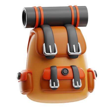 Camping-Rucksack  3D Icon