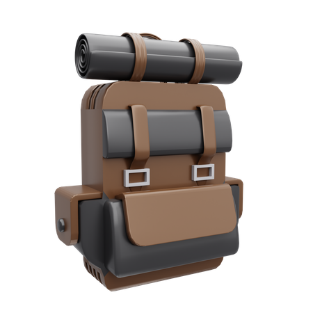 Camping-Rucksack  3D Icon