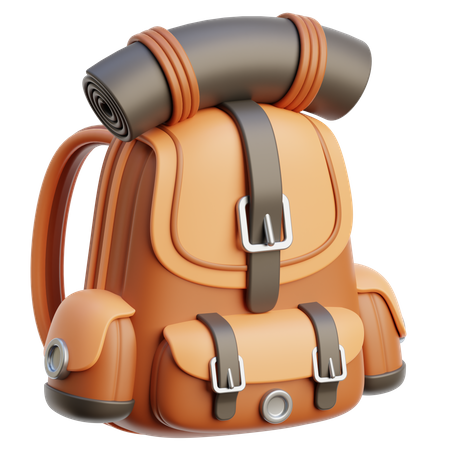 Camping-Rucksack  3D Icon