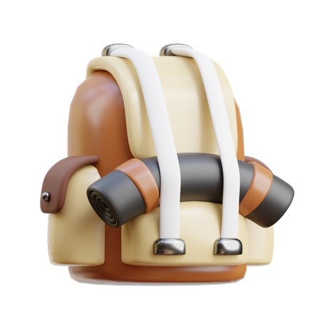 Camping-Rucksack  3D Icon