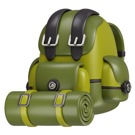 Sac à dos de camping  3D Icon