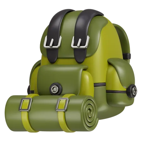 Sac à dos de camping  3D Icon