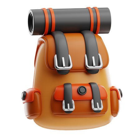 Sac à dos de camping  3D Icon