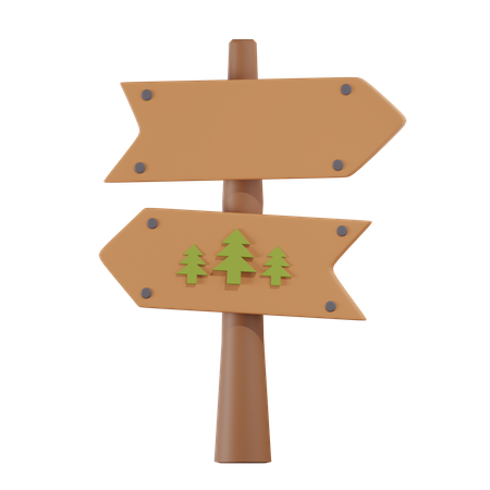 Campingschild  3D Icon