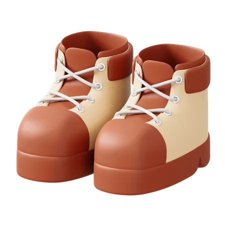 Camping Shoes  3D Icon