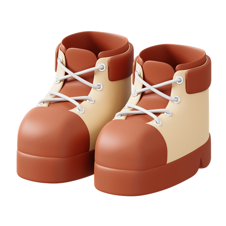 Camping Shoes  3D Icon
