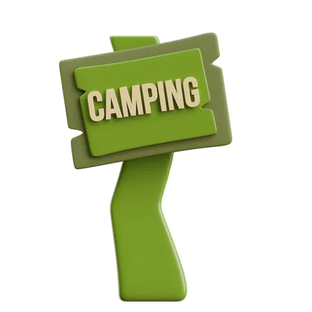 Signe de camping  3D Icon