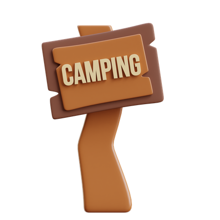 Camping sign  3D Icon