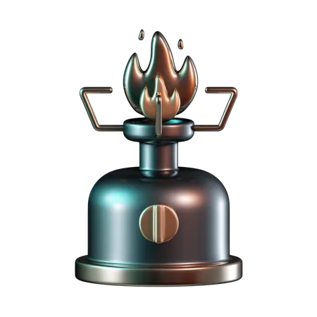 Camping Stove  3D Icon