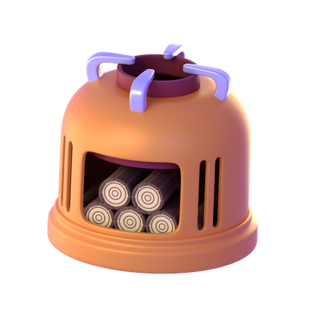 Camping Stove  3D Icon