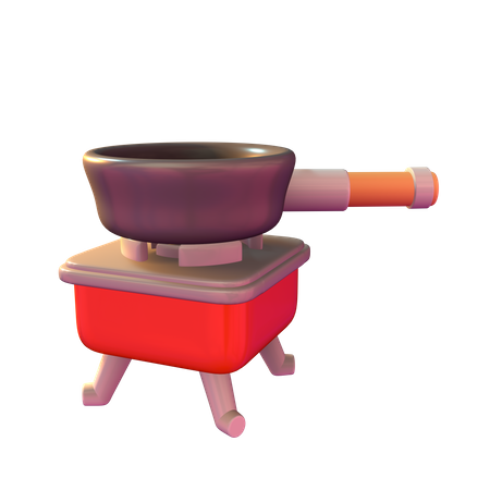 Camping Stove  3D Icon