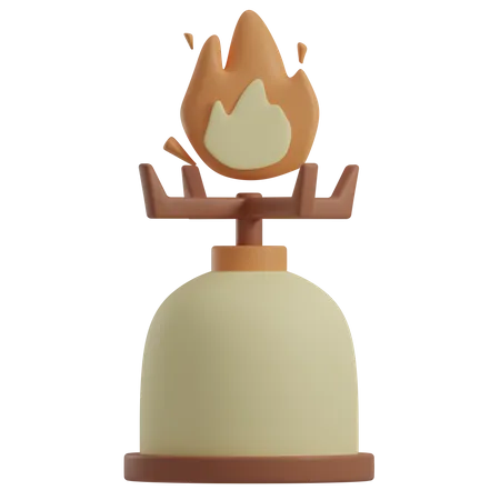 Camping Stove  3D Illustration