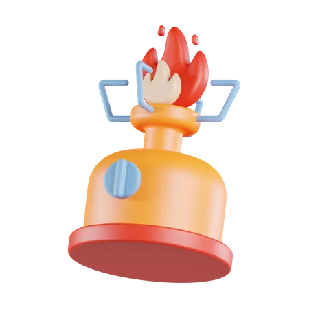 Camping Stove  3D Icon