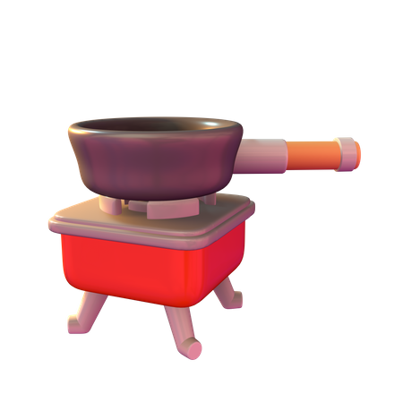 Camping Stove  3D Icon