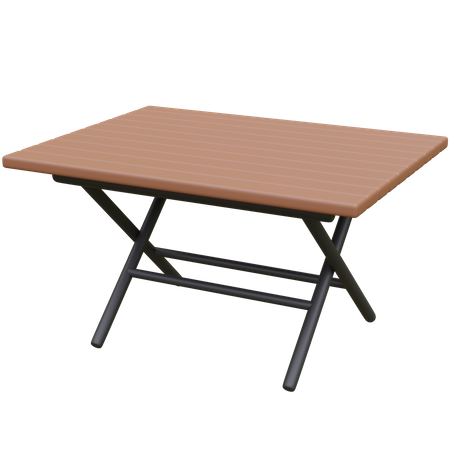 Camping Table  3D Icon