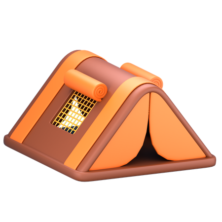 キャンプのテント  3D Icon