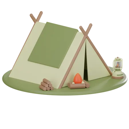 Camping Tent  3D Icon