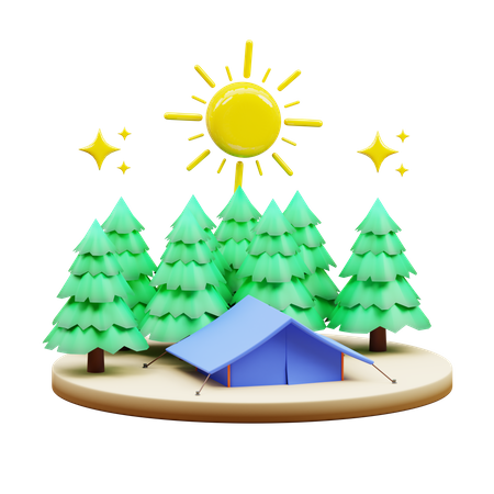 Camping Tent  3D Icon