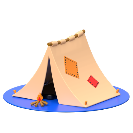 Camping tent  3D Icon