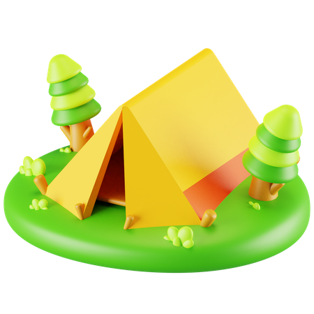 Camping Tent  3D Icon